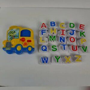 LeapFrog Fridge Phonics Magnetic Letter Set with Yellow Bus INCOMPLETE